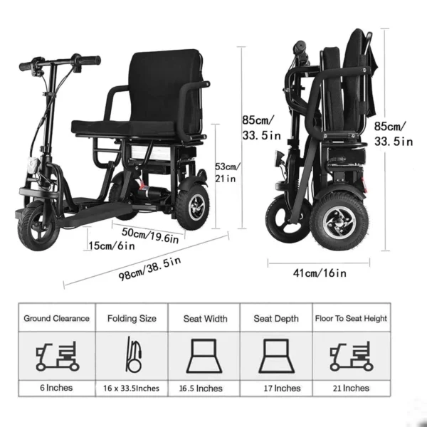 ZT-3 Lightweight Mobility Scooter - Image 4