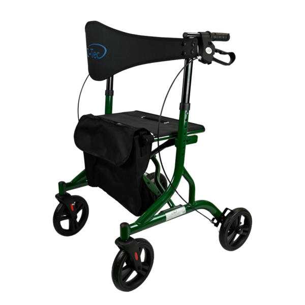 Falcon XL Lightweight Rollator in British Racing Green